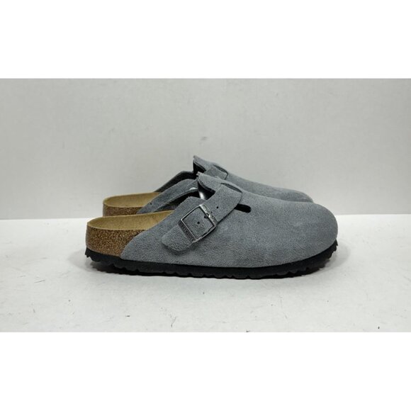 Birkenstock Boston Soft Footbed Clog Basalt Grey Women’s Size 8 Narrow /39 Shoes - Picture 1 of 7